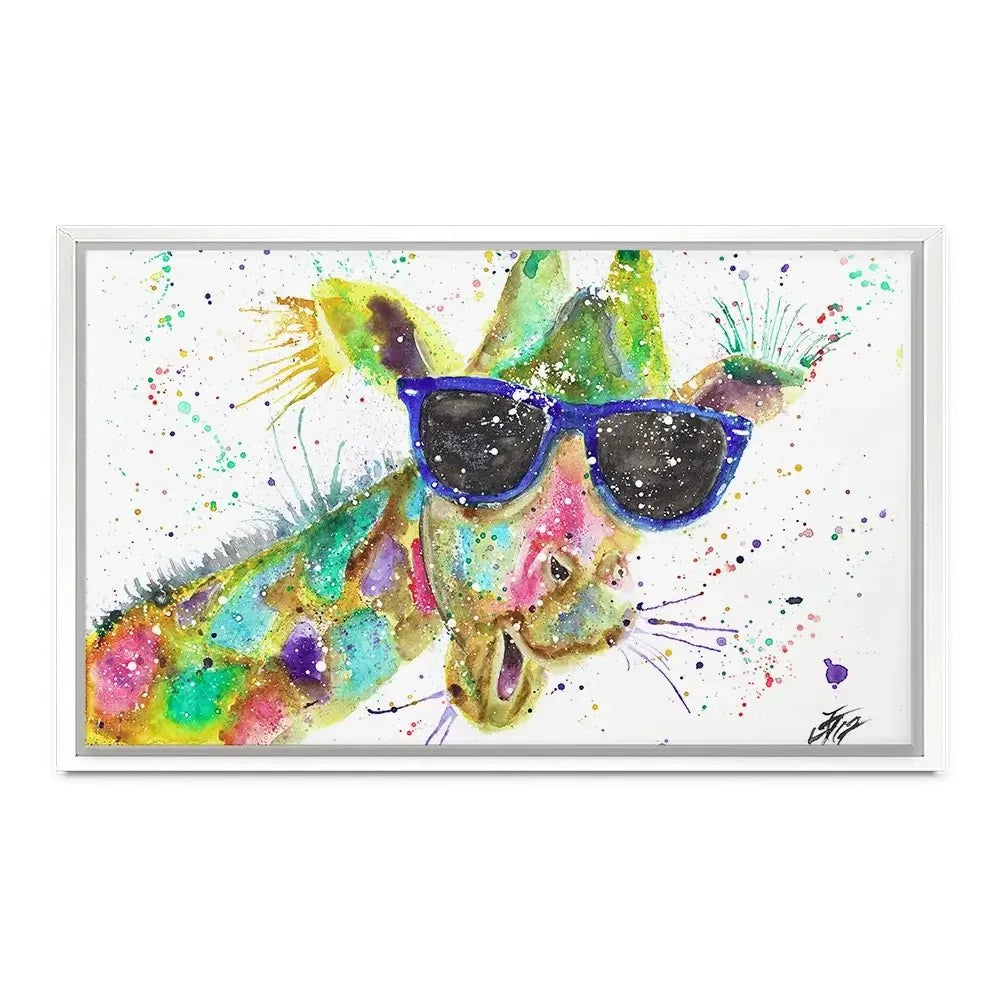 Crazy Giraffe Canvas Print Crazy Giraffe Canvas Print wall art product Jamie Taylor