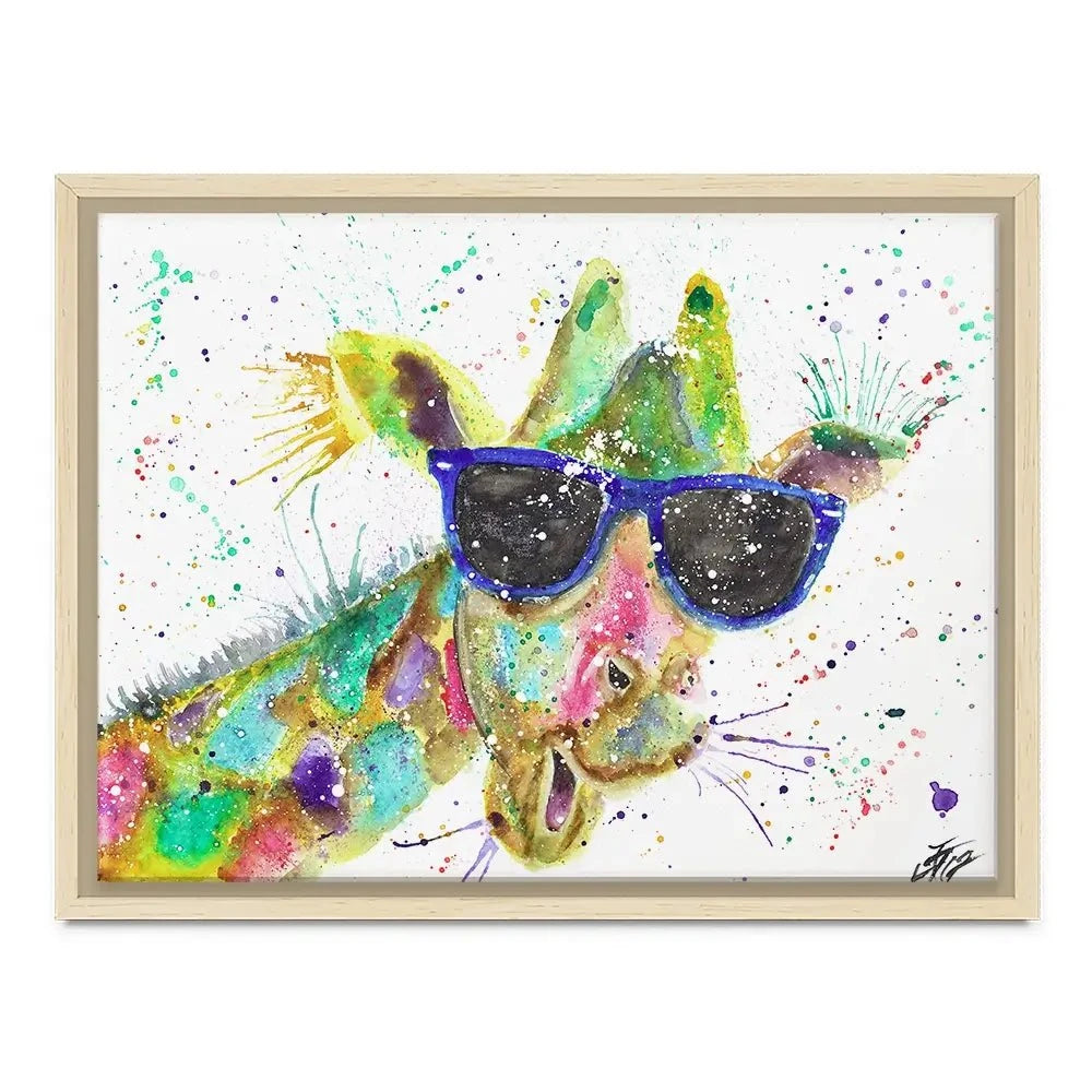 Crazy Giraffe Canvas Print Crazy Giraffe Canvas Print wall art product Jamie Taylor