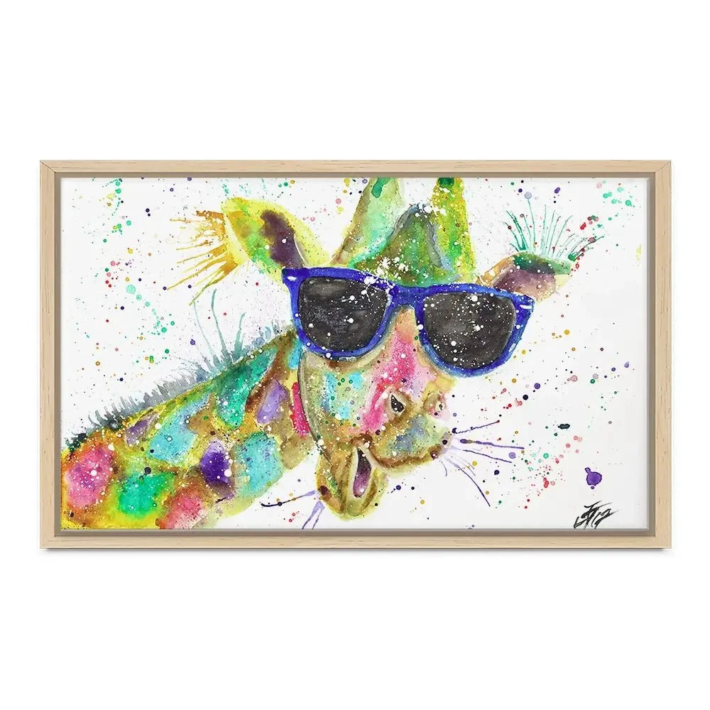 Crazy Giraffe Canvas Print Crazy Giraffe Canvas Print wall art product Jamie Taylor