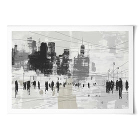 Crosswalk Silence Art Print Crosswalk Silence Art Print wall art product Chromatic Storm Studio