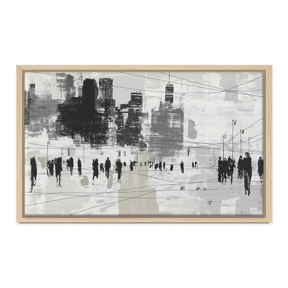 Crosswalk Silence Canvas Print Crosswalk Silence Canvas Print wall art product Chromatic Storm Studio