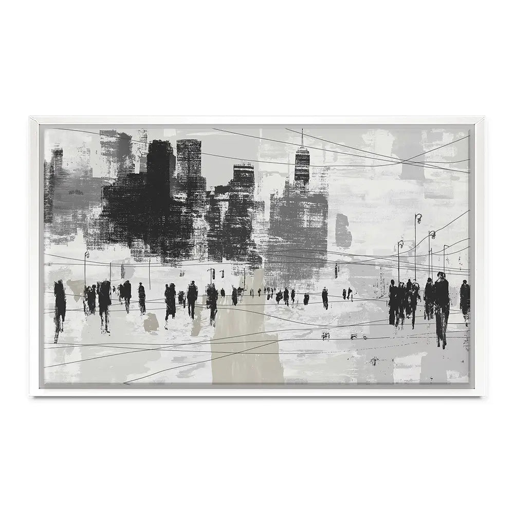 Crosswalk Silence Canvas Print Crosswalk Silence Canvas Print wall art product Chromatic Storm Studio