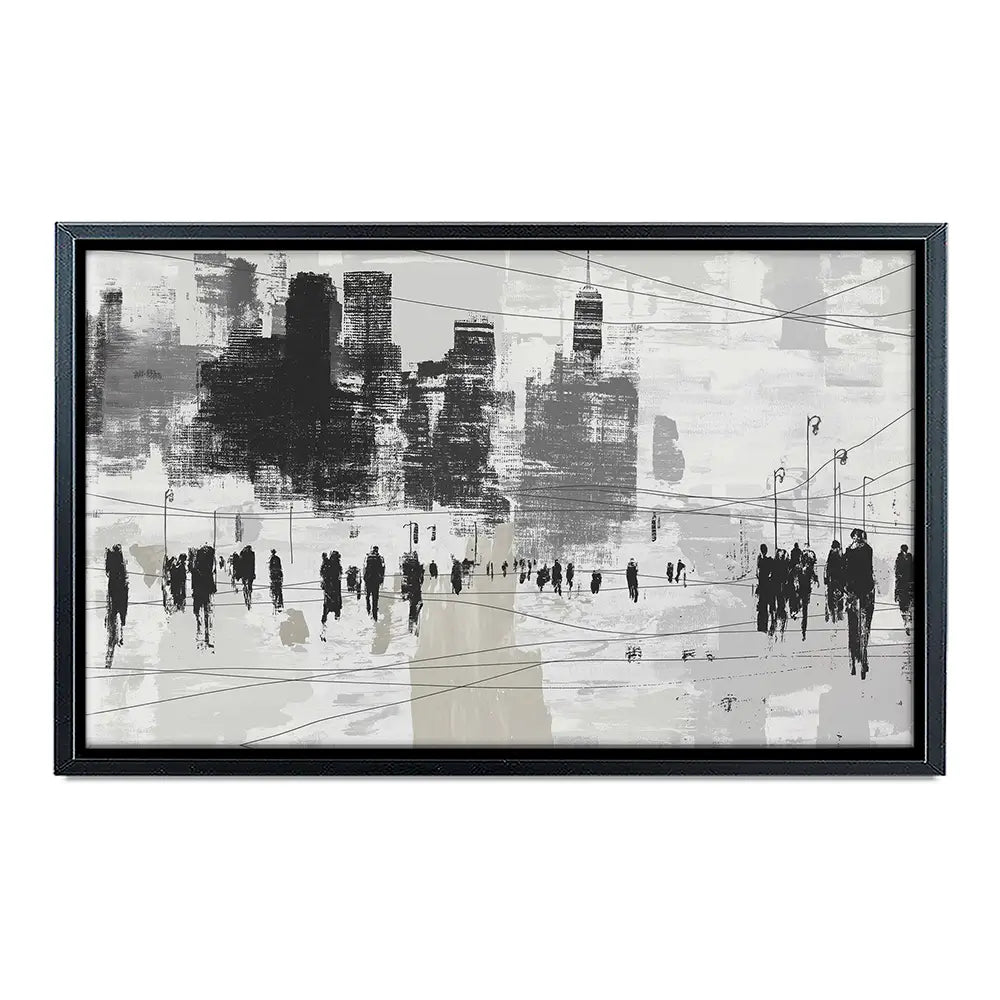 Crosswalk Silence Canvas Print Crosswalk Silence Canvas Print wall art product Chromatic Storm Studio