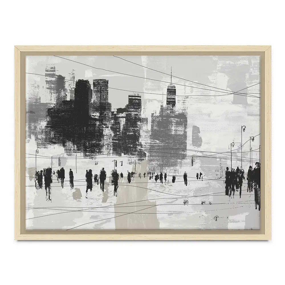Crosswalk Silence Canvas Print Crosswalk Silence Canvas Print wall art product Chromatic Storm Studio