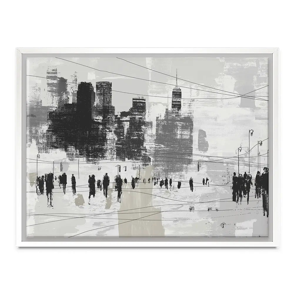 Crosswalk Silence Canvas Print Crosswalk Silence Canvas Print wall art product Chromatic Storm Studio