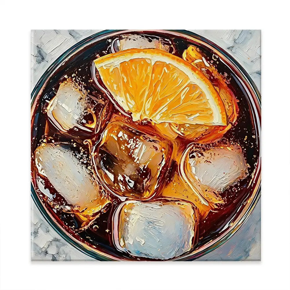 Cuba Libre Cocktail Square Canvas Print Cuba Libre Cocktail Square Canvas Print wall art product David Alexander Elder