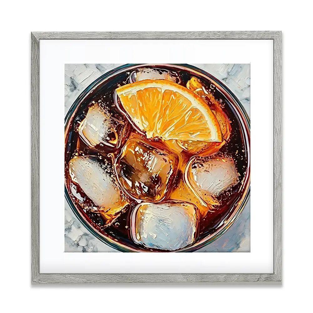 Cuba Libre Cocktail Square Framed Art Print Cuba Libre Cocktail Square Framed Art Print wall art product David Alexander Elder