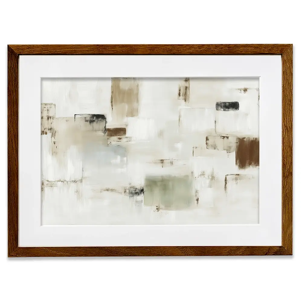 Cubist Block Abstract Framed Art Print Cubist Block Abstract Framed Art Print wall art product Chromatic Storm Studio