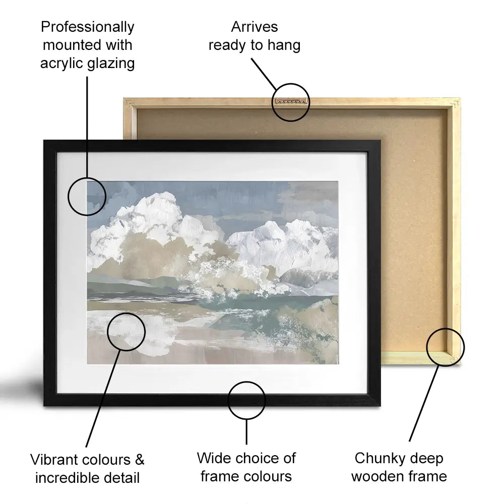 Cumulus Prairie Tower Framed Art Print Cumulus Prairie Tower Framed Art Print wall art product Chromatic Storm Studio