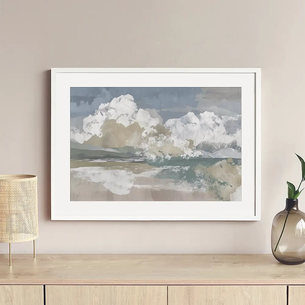 Cumulus Prairie Tower Framed Art Print Cumulus Prairie Tower Framed Art Print wall art product Chromatic Storm Studio