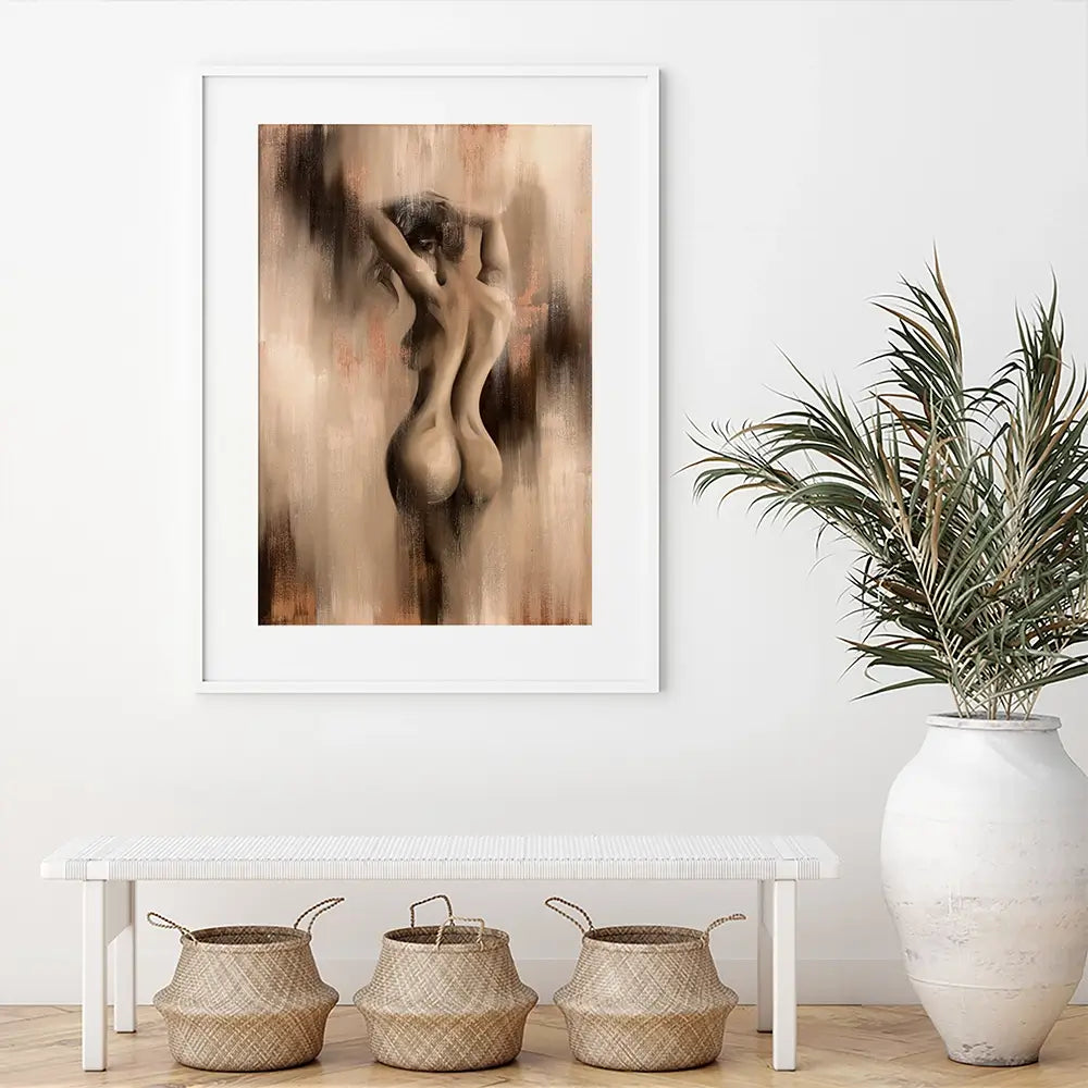 Curved Elegance Framed Art Print Curved Elegance Framed Art Print wall art product Isabella Karolewicz