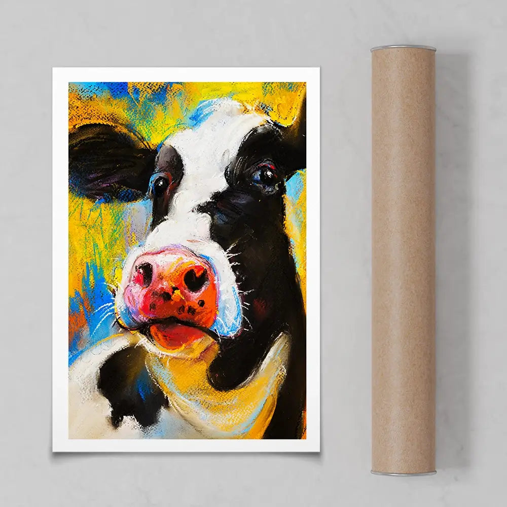 Cute Cow Portrait Art Print Cute Cow Portrait Art Print wall art product Ivailo Nikolov / Shutterstock