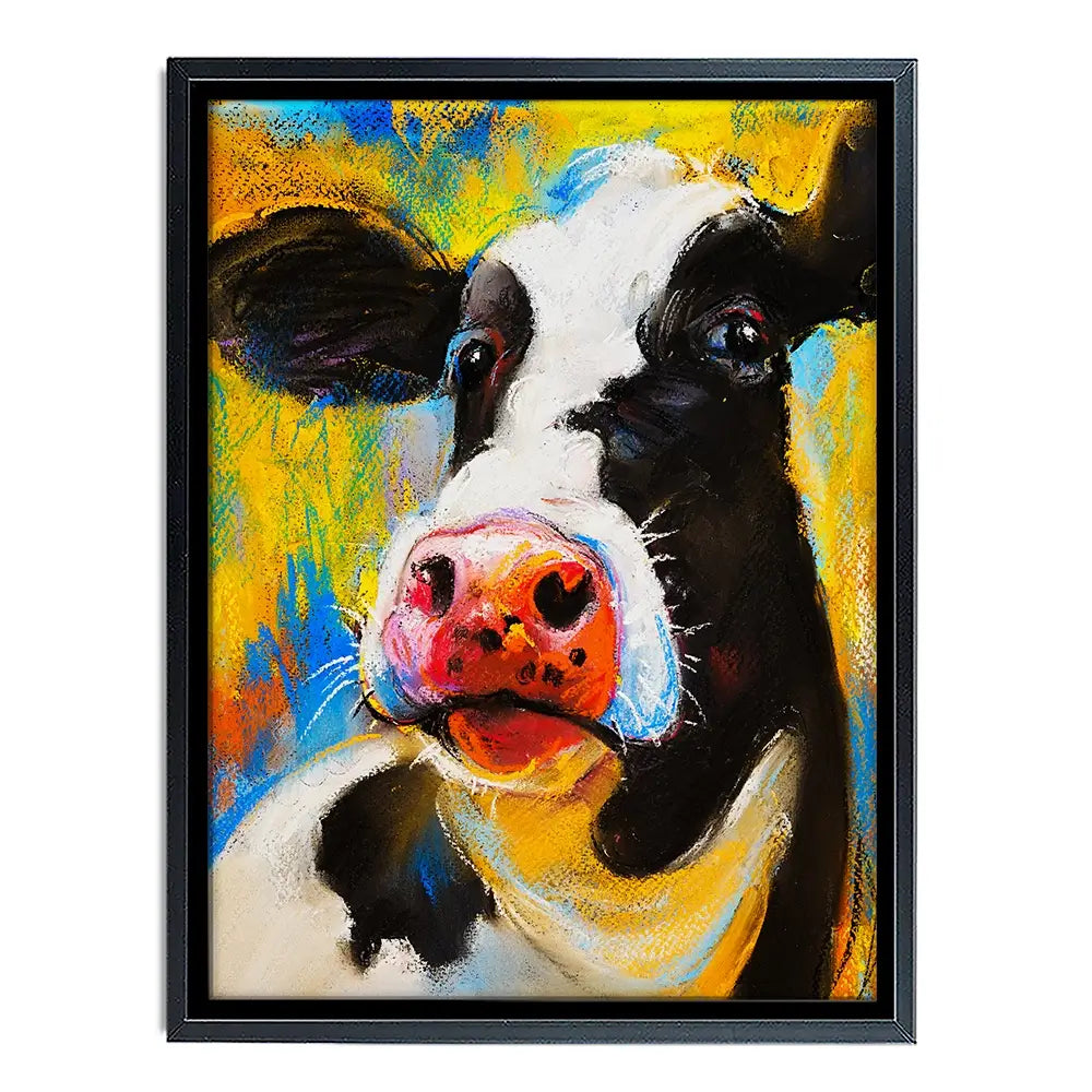 Cute Cow Portrait Canvas Print Cute Cow Portrait Canvas Print wall art product Ivailo Nikolov / Shutterstock