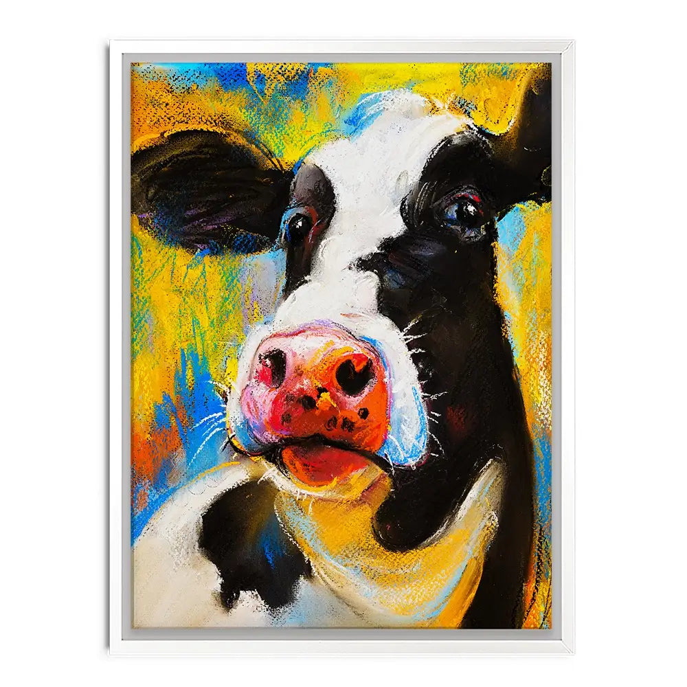 Cute Cow Portrait Canvas Print Cute Cow Portrait Canvas Print wall art product Ivailo Nikolov / Shutterstock