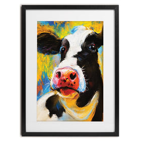 Cute Cow Portrait Framed Art Print wall art product Ivailo Nikolov / Shutterstock