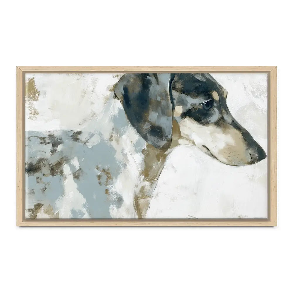 Dachshund In Painterly Profile Canvas Print Dachshund In Painterly Profile Canvas Print wall art product Chromatic Storm Studio