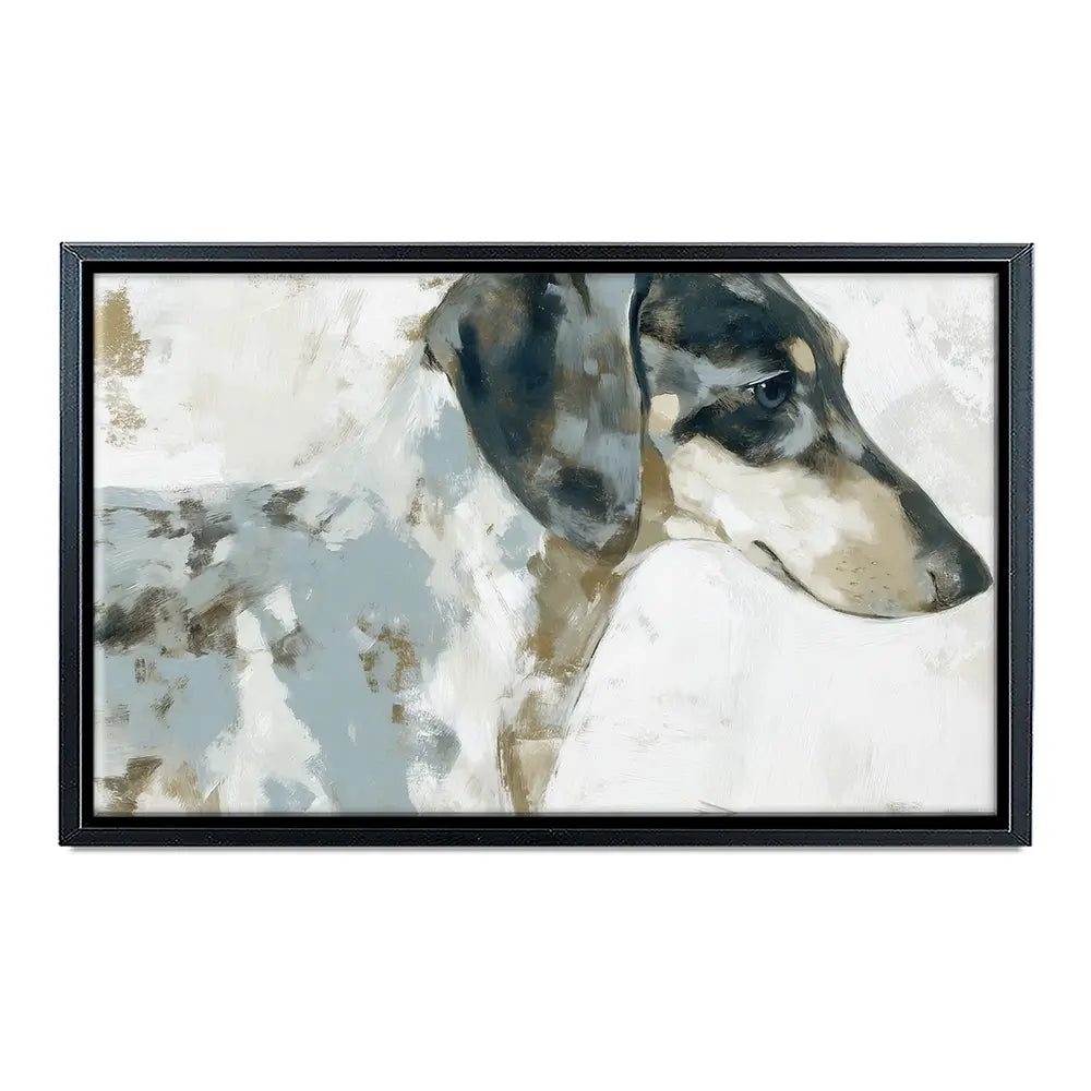 Dachshund In Painterly Profile Canvas Print Dachshund In Painterly Profile Canvas Print wall art product Chromatic Storm Studio