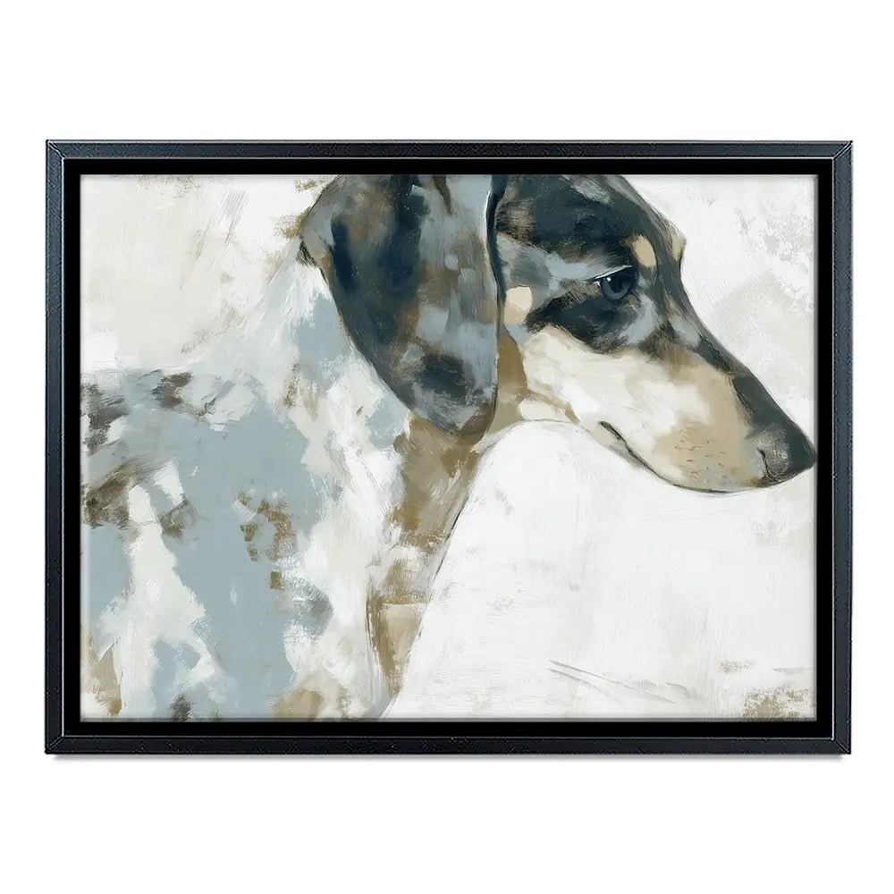 Dachshund In Painterly Profile Canvas Print Dachshund In Painterly Profile Canvas Print wall art product Chromatic Storm Studio