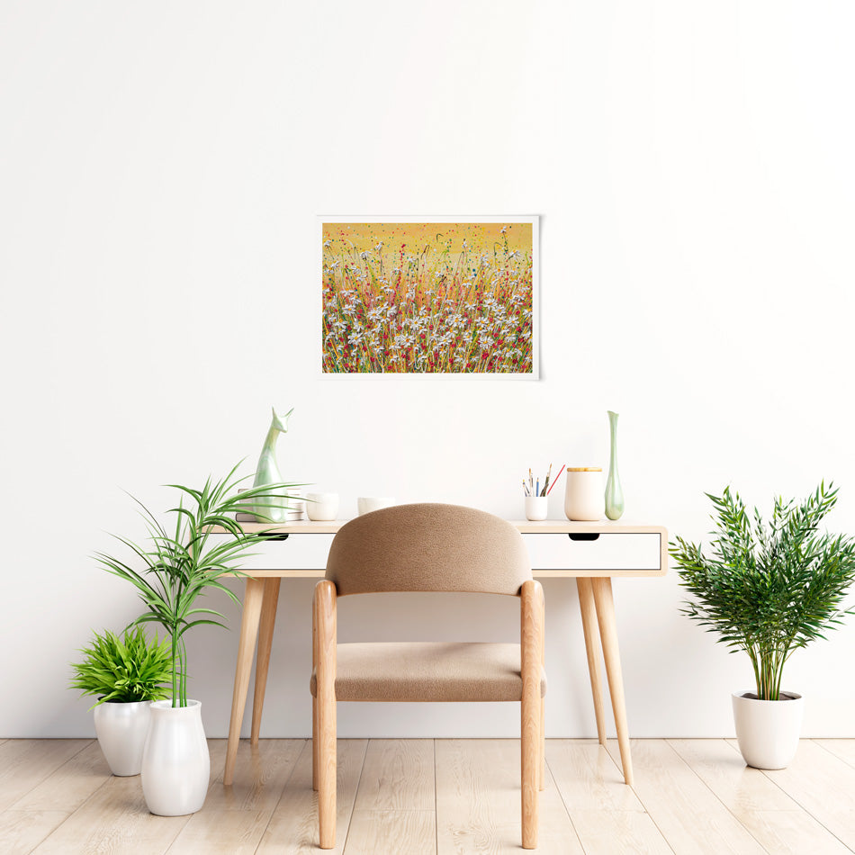 Daisies At Sunset Art Print Daisies At Sunset Art Print wall art product Olga Tkachyk