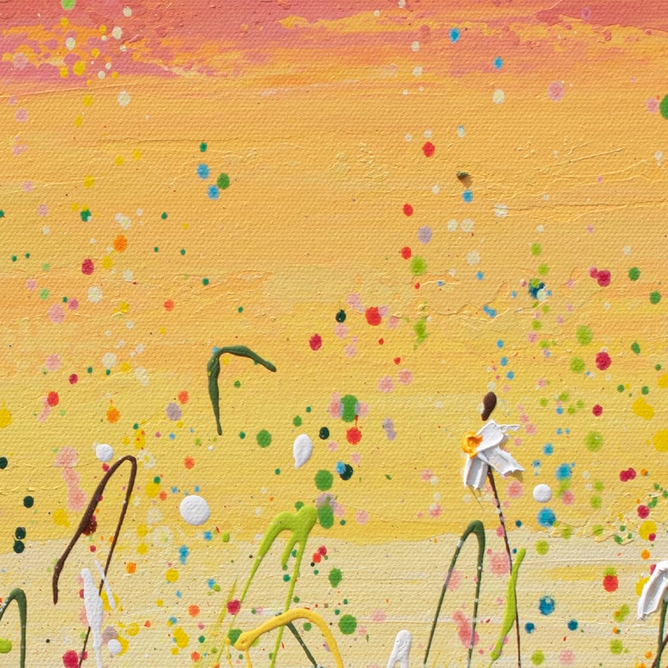 Daisies At Sunset Canvas Print wall art product Olga Tkachyk