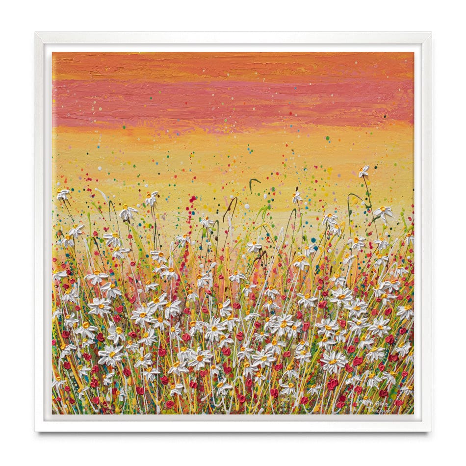 Daisies At Sunset Canvas Print wall art product Olga Tkachyk