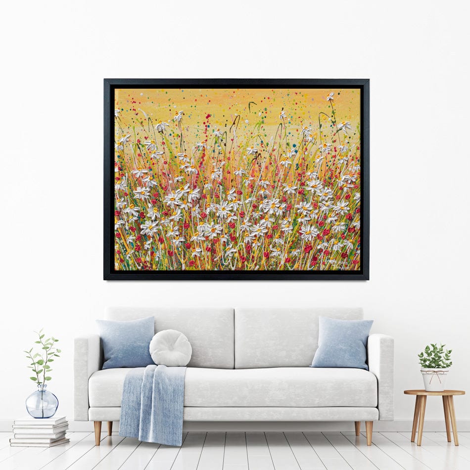 Daisies At Sunset Canvas Print wall art product Olga Tkachyk