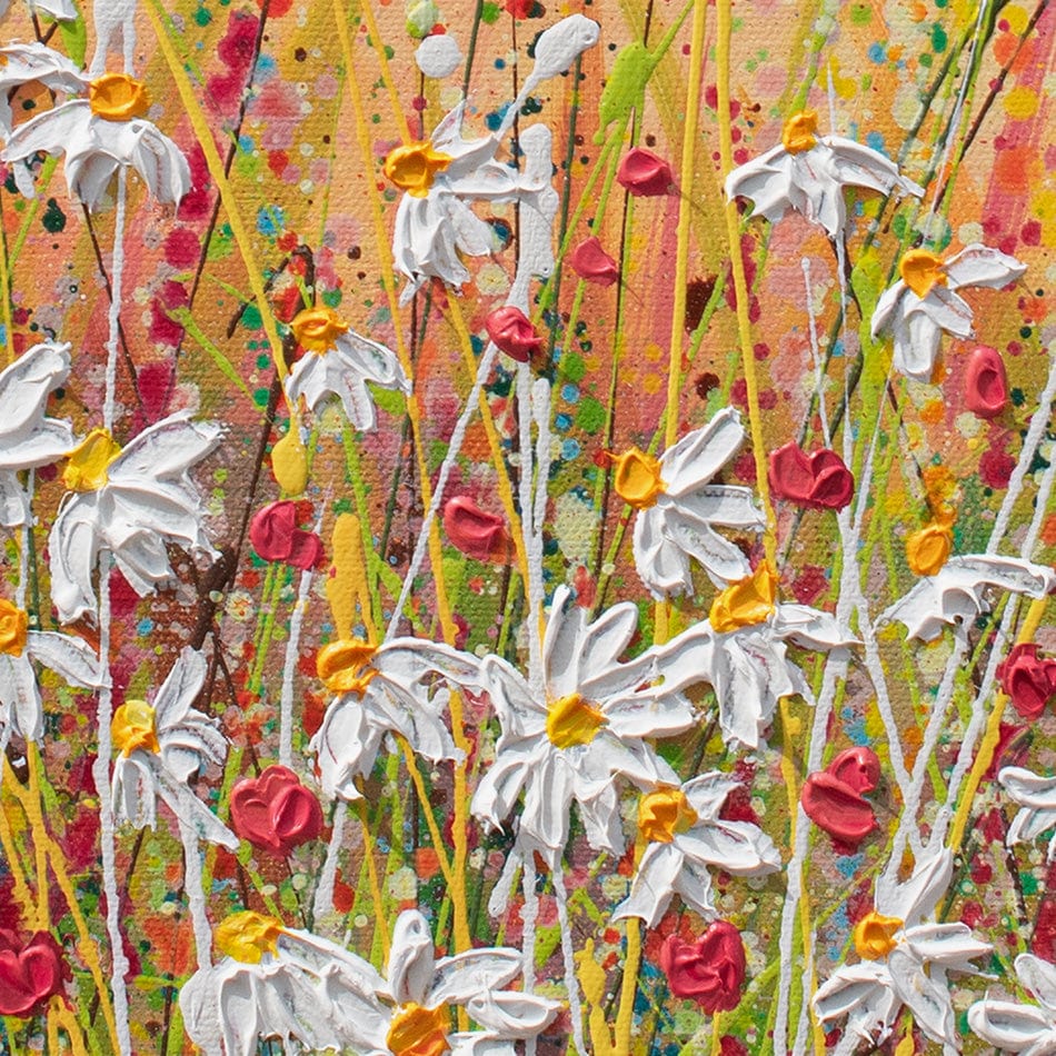 Daisies At Sunset Canvas Print wall art product Olga Tkachyk