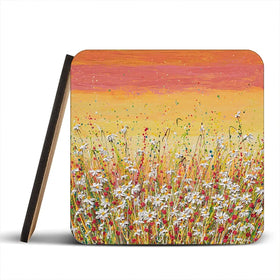 Daisies At Sunset Coaster Set Daisies At Sunset Coaster Set wall art product Olga Tkachyk