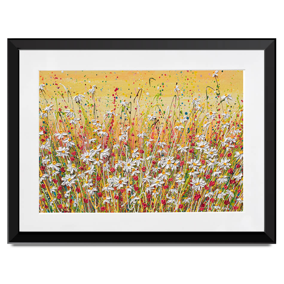 Daisies At Sunset Framed Art Print Daisies At Sunset Framed Art Print wall art product Olga Tkachyk