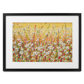 Daisies At Sunset Framed Art Print wall art product Olga Tkachyk