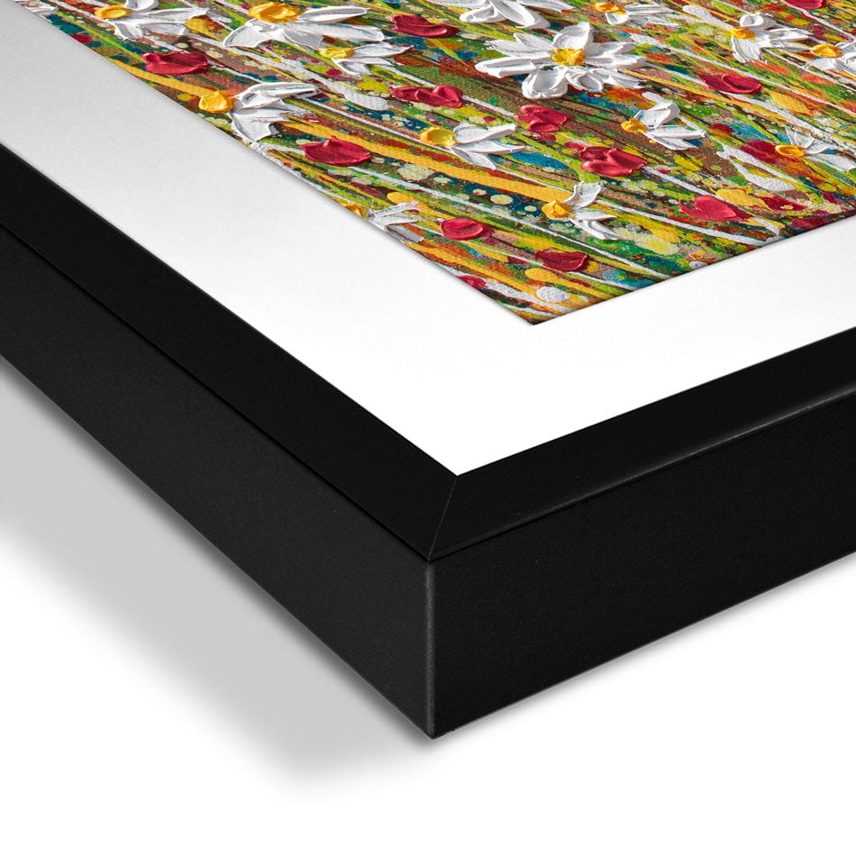 Daisies At Sunset Framed Art Print wall art product Olga Tkachyk