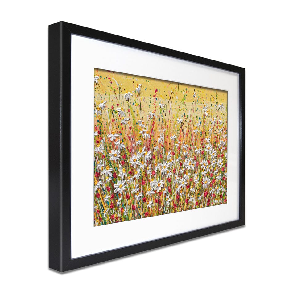 Daisies At Sunset Framed Art Print wall art product Olga Tkachyk