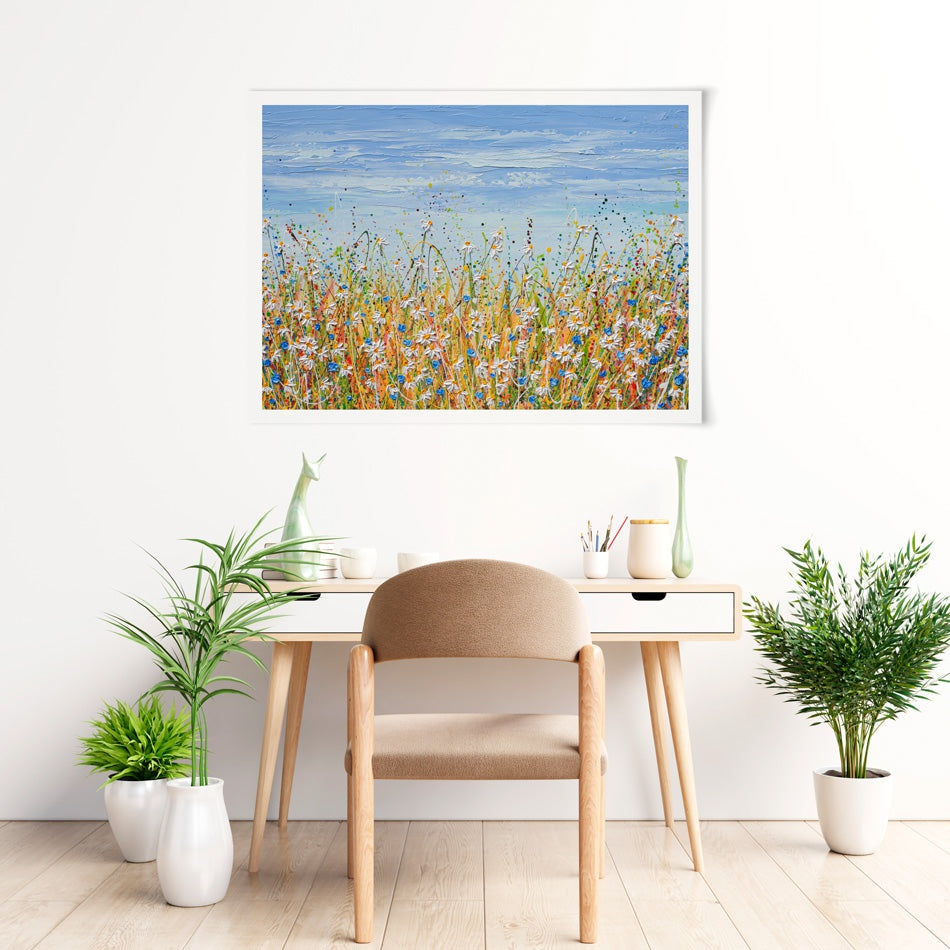Daisies In August Art Print Daisies In August Art Print wall art product Olga Tkachyk