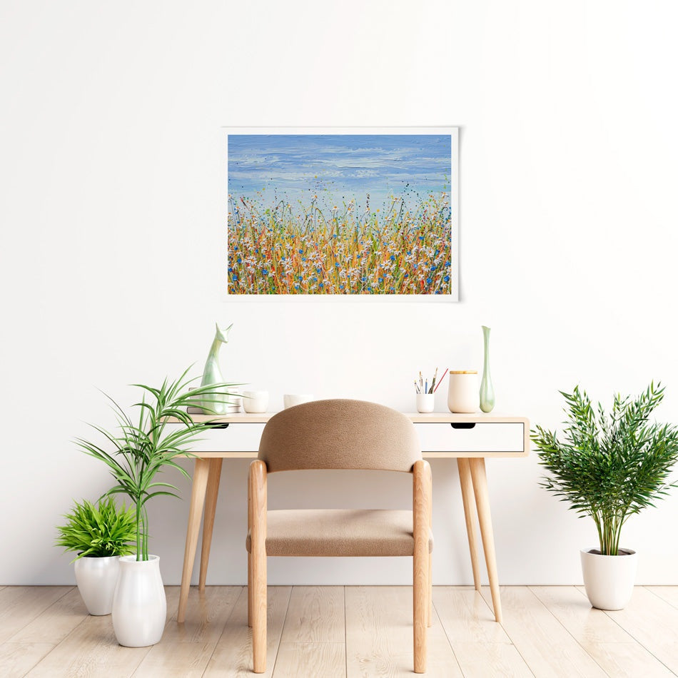 Daisies In August Art Print Daisies In August Art Print wall art product Olga Tkachyk