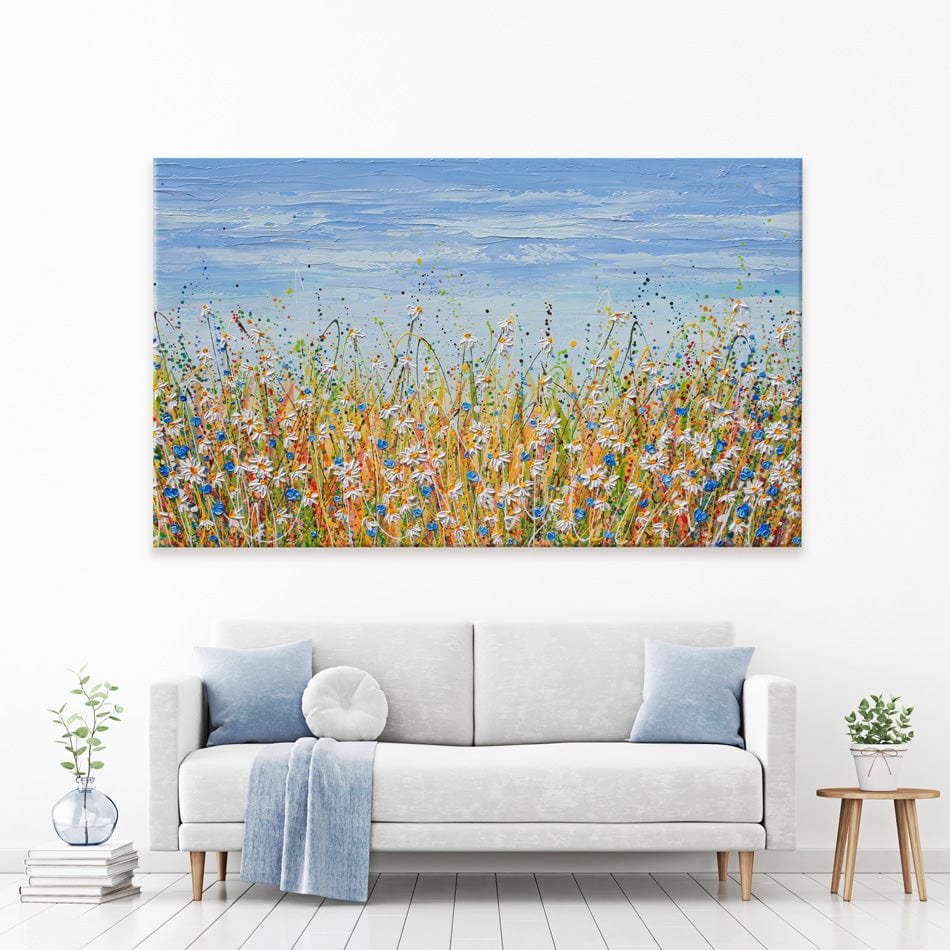 Daisies In August Canvas Print wall art product Olga Tkachyk