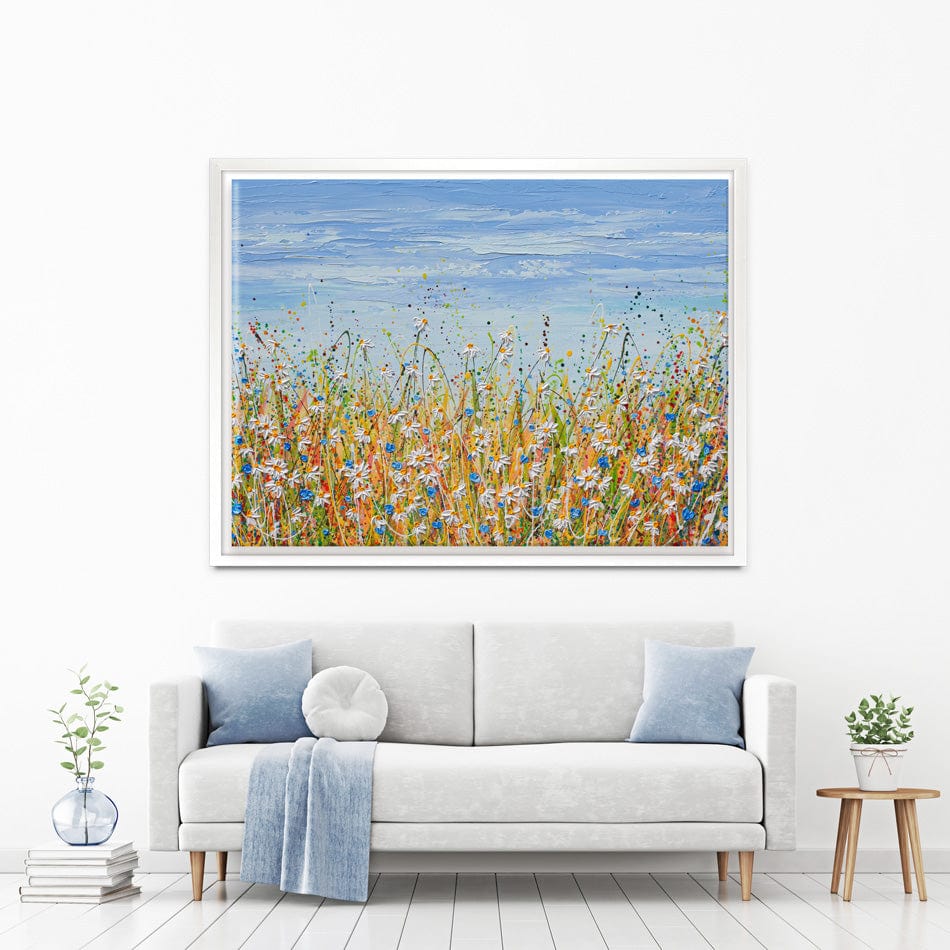 Daisies In August Canvas Print wall art product Olga Tkachyk
