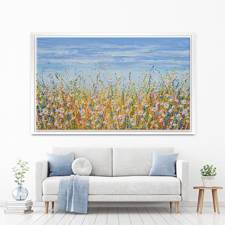 Daisies In August Canvas Print wall art product Olga Tkachyk