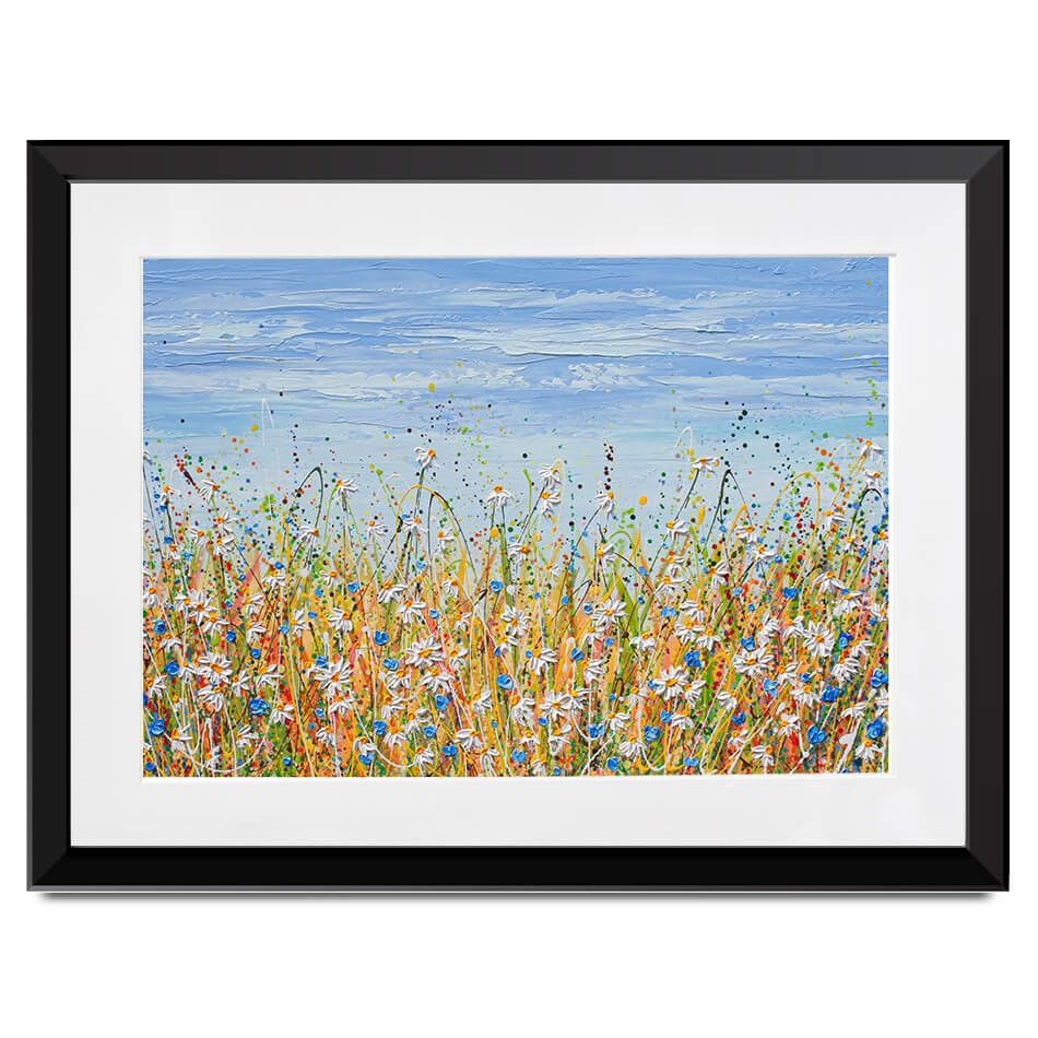Daisies In August Framed Art Print Daisies In August Framed Art Print wall art product Olga Tkachyk