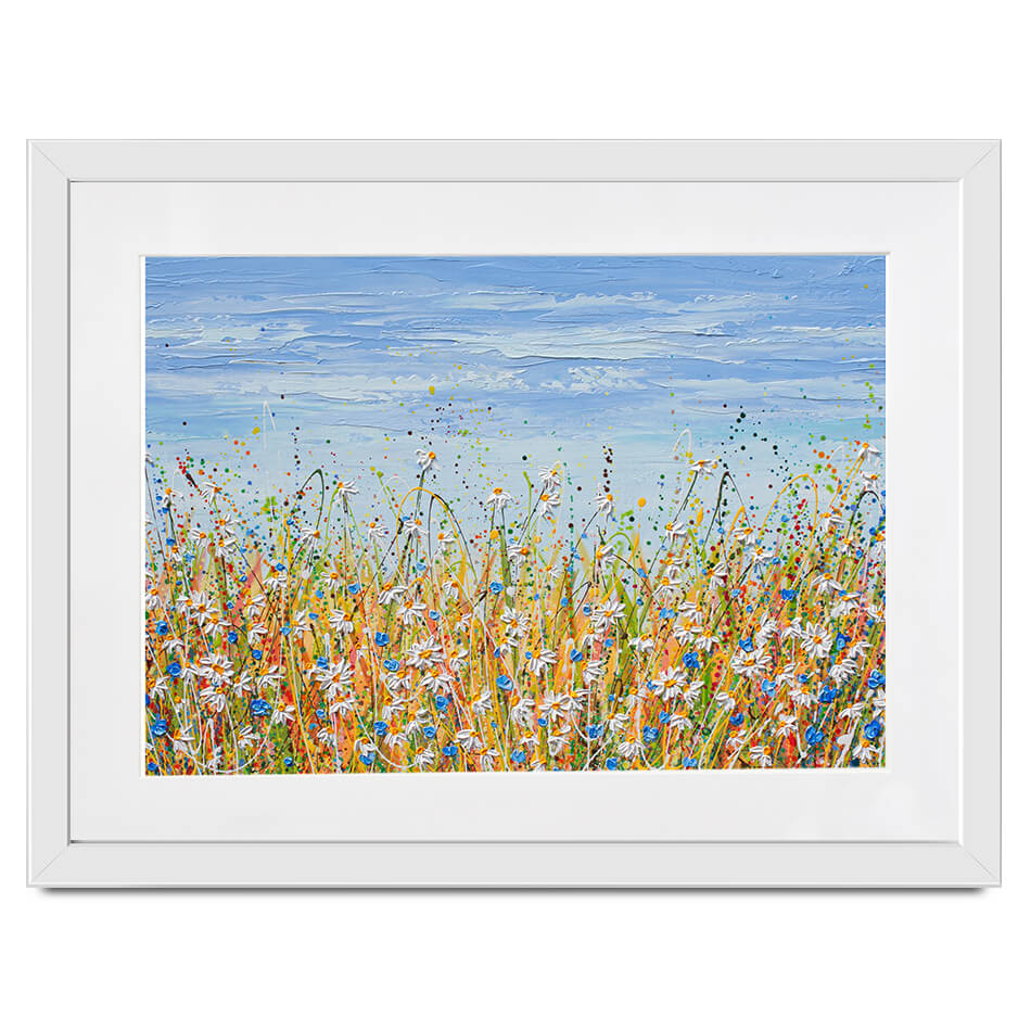 Daisies In August Framed Art Print Daisies In August Framed Art Print wall art product Olga Tkachyk