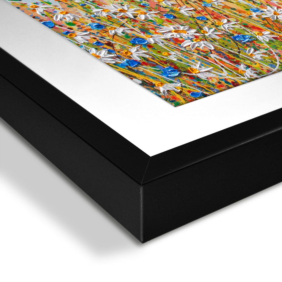 Daisies In August Framed Art Print wall art product Olga Tkachyk