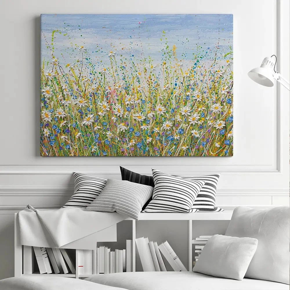 Daisies In July Canvas Print Daisies In July Canvas Print wall art product Olga Tkachyk