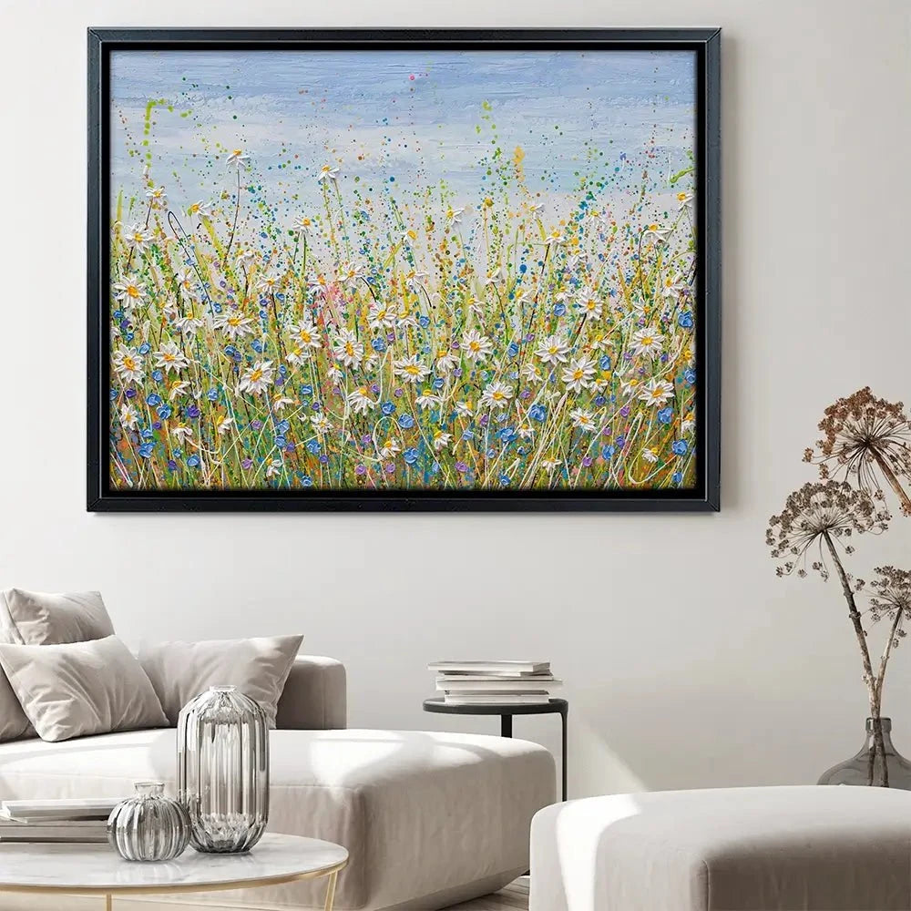 Daisies In July Canvas Print Daisies In July Canvas Print wall art product Olga Tkachyk