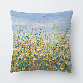 Daisies In July Cushion Daisies In July Cushion wall art product Olga Tkachyk