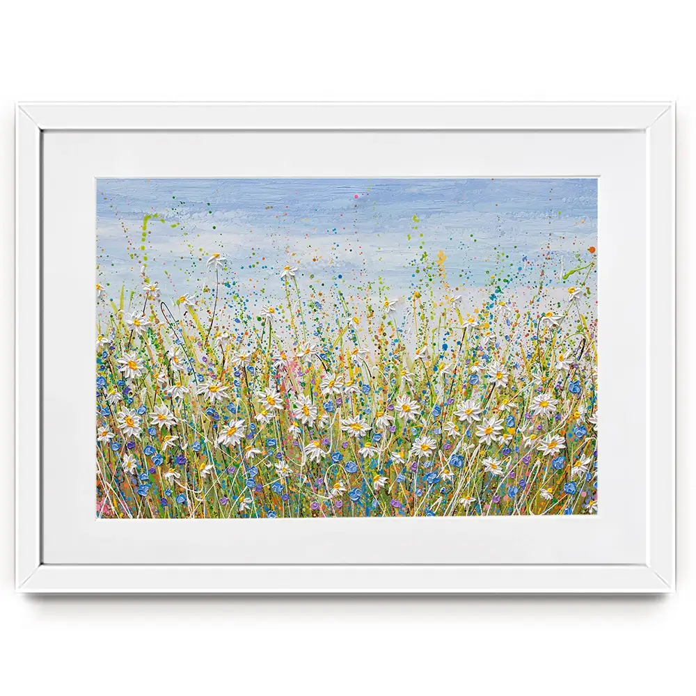 Daisies In July Framed Art Print Daisies In July Framed Art Print wall art product Olga Tkachyk