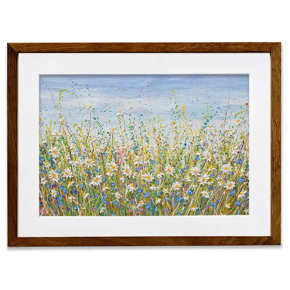 Daisies In July Framed Art Print Daisies In July Framed Art Print wall art product Olga Tkachyk