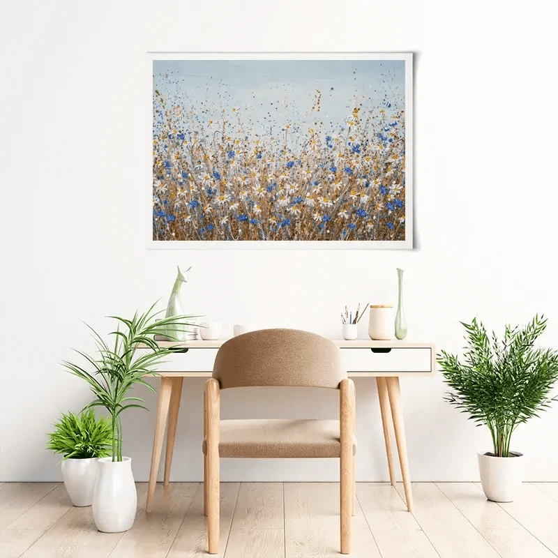 Daisies In September Art Print Daisies In September Art Print wall art product Olga Tkachyk