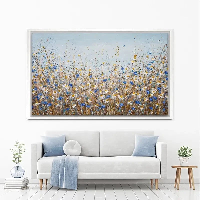 Daisies In September Canvas Print Daisies In September Canvas Print wall art product Olga Tkachyk
