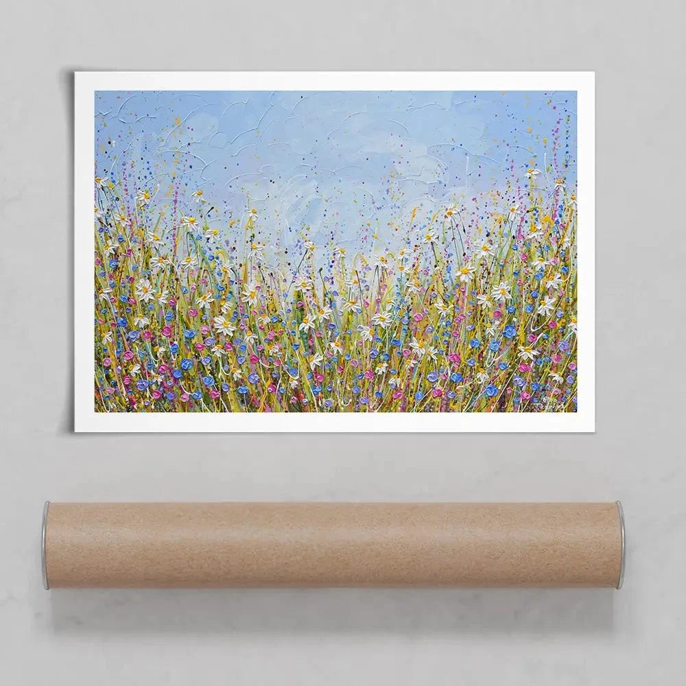 Daisy Joy Art Print Daisy Joy Art Print wall art product Olga Tkachyk