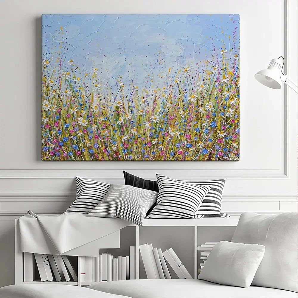 Daisy Joy Canvas Print Daisy Joy Canvas Print wall art product Olga Tkachyk