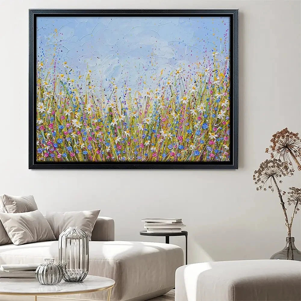 Daisy Joy Canvas Print Daisy Joy Canvas Print wall art product Olga Tkachyk